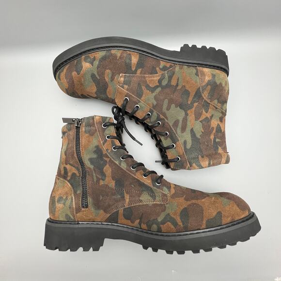 Inc International Concepts Wilder 42101 Leather Upper Camo Boots Mens 13M - Picture 3 of 10